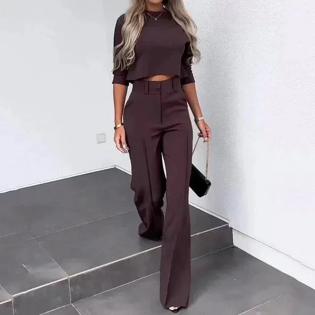 Bonnie | Women’s Modern Matching Top And Trousers