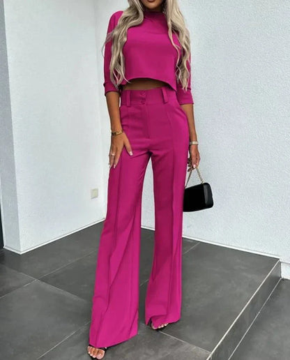 Bonnie | Women’s Modern Matching Top And Trousers