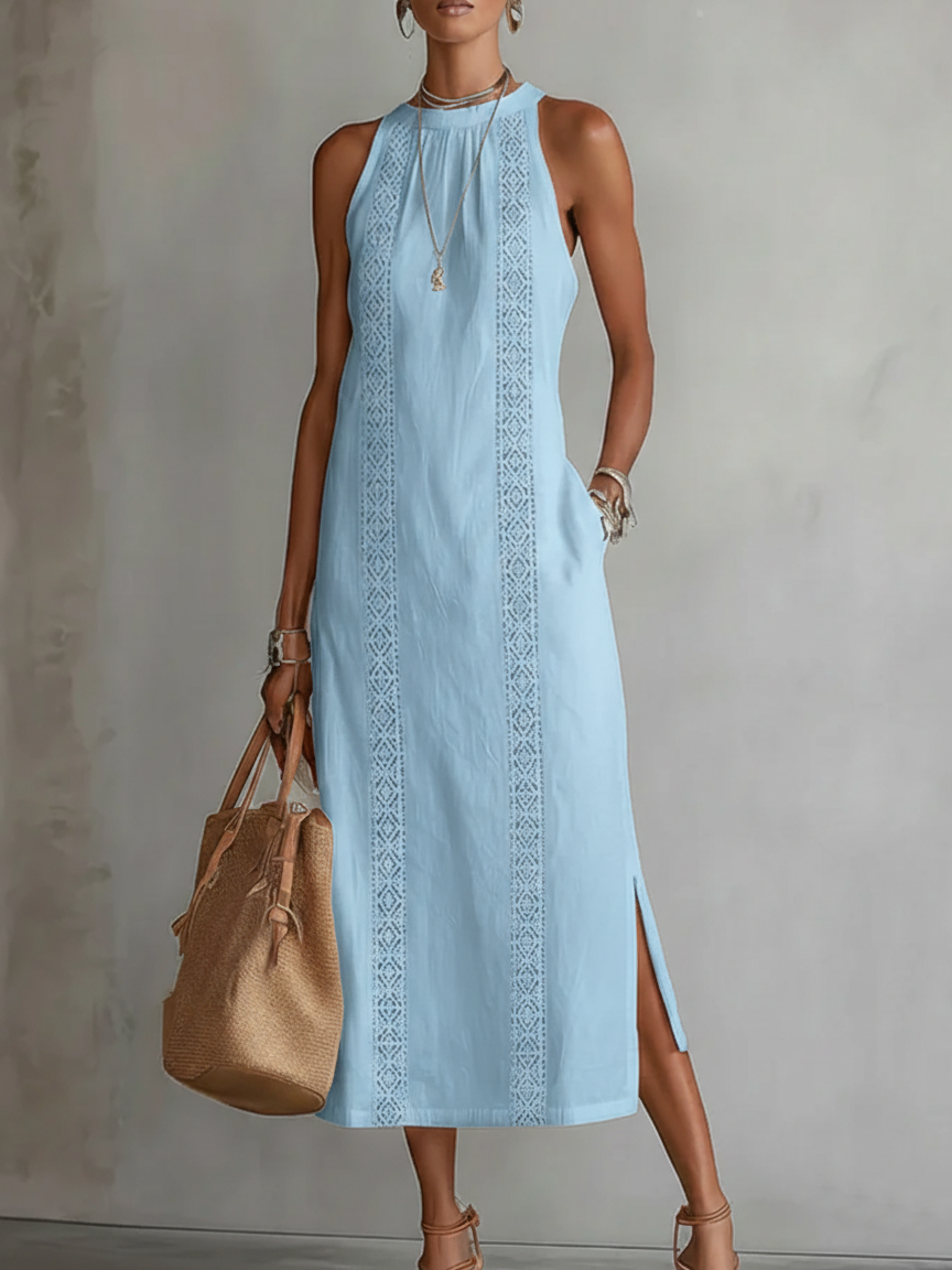 Celeste | Elegant White Maxi Dress for Women in Casual Long Style