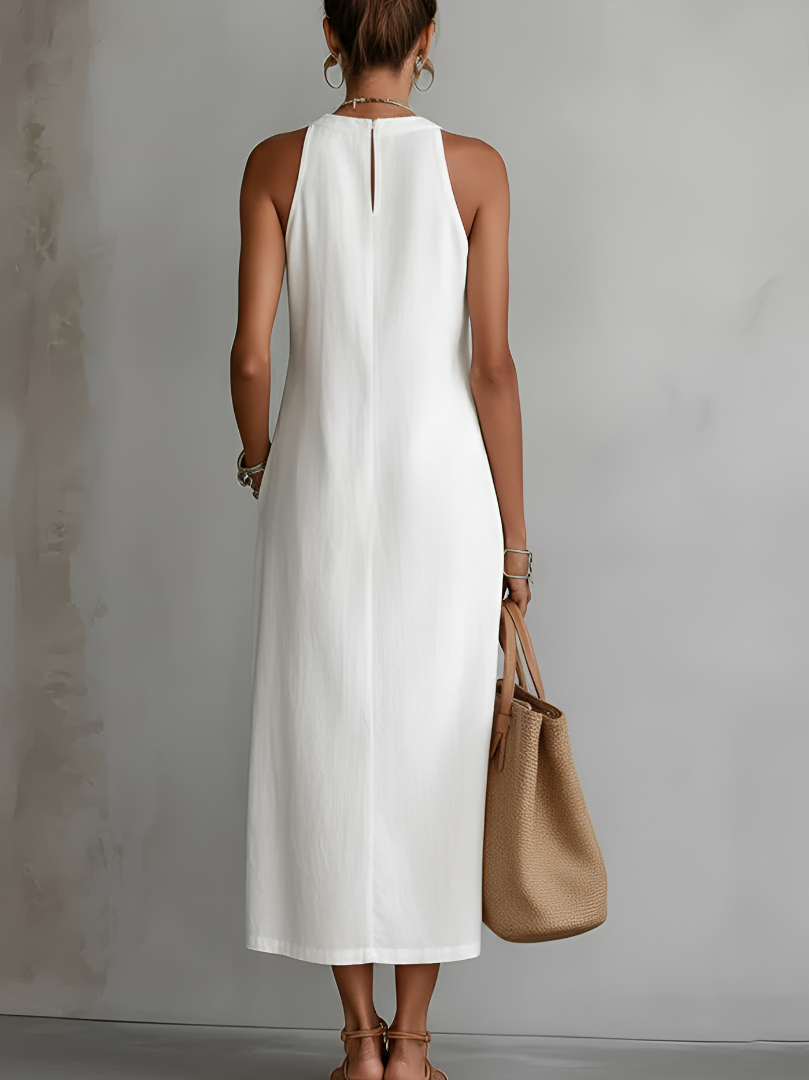 Celeste | Elegant White Maxi Dress for Women in Casual Long Style