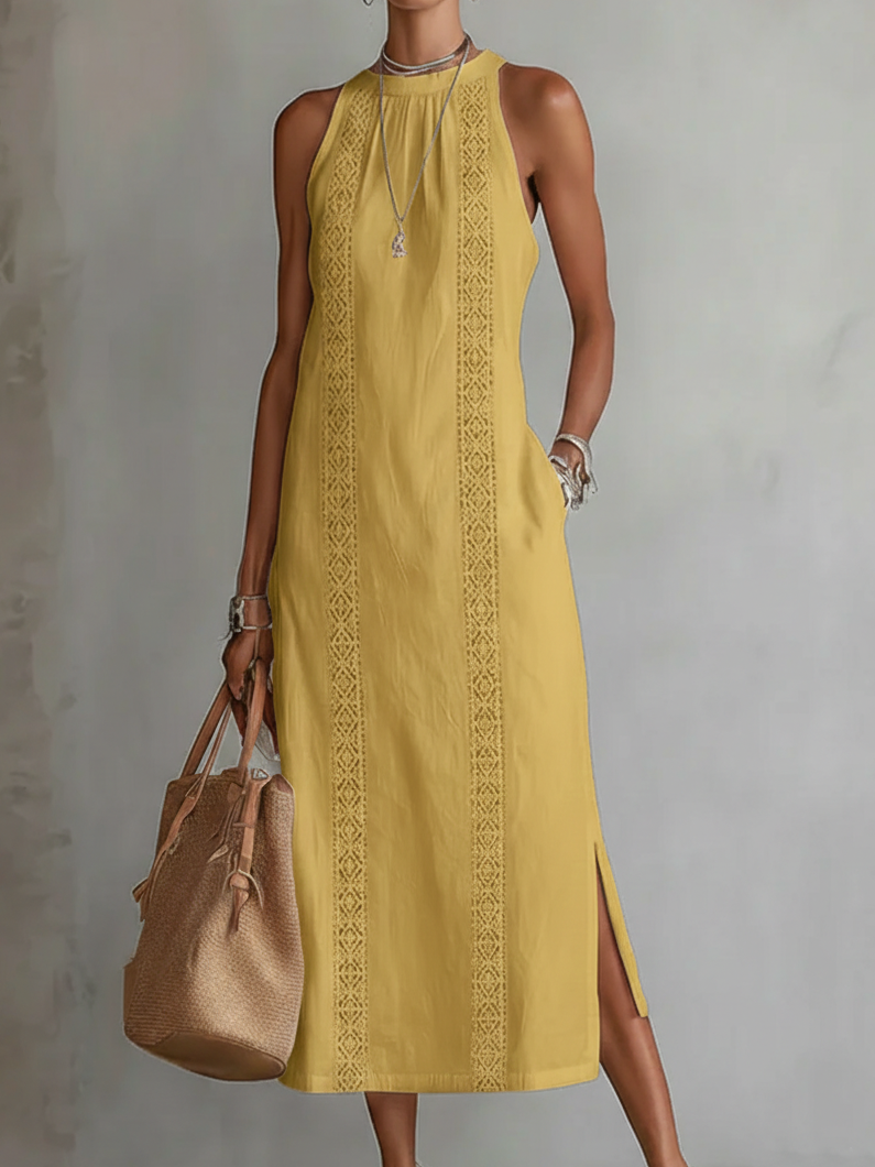Celeste | Elegant White Maxi Dress for Women in Casual Long Style