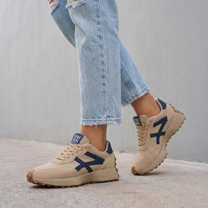 Comfortable Platform Sneakers for Women with Lace Up Low Top Orthopedic Supportive Style