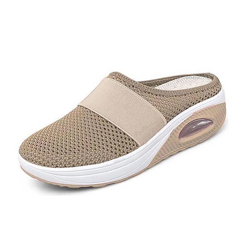 Comfortable Orthopedic Sandals for Women with Mesh Upper Air Cushion Sole Slip On Backless Mule Casual Style