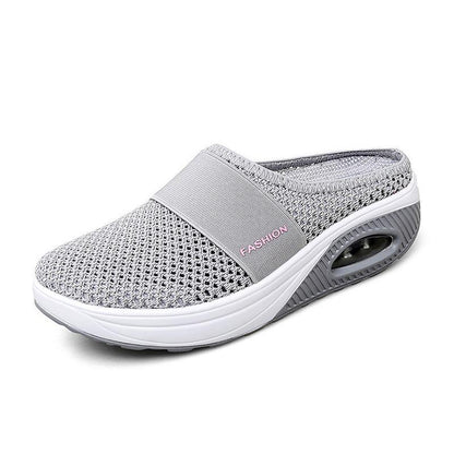 Comfortable Orthopedic Sandals for Women with Mesh Upper Air Cushion Sole Slip On Backless Mule Casual Style