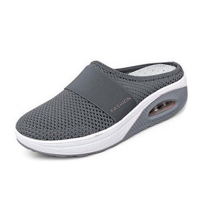 Comfortable Orthopedic Sandals for Women with Mesh Upper Air Cushion Sole Slip On Backless Mule Casual Style
