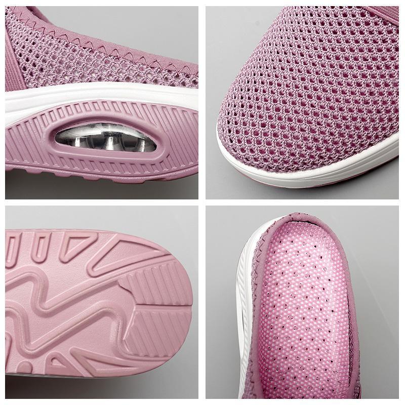 Comfortable Orthopedic Sandals for Women with Mesh Upper Air Cushion Sole Slip On Backless Mule Casual Style