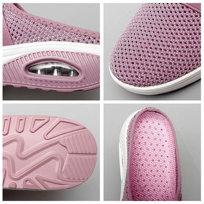 Comfortable Orthopedic Sandals for Women with Mesh Upper Air Cushion Sole Slip On Backless Mule Casual Style