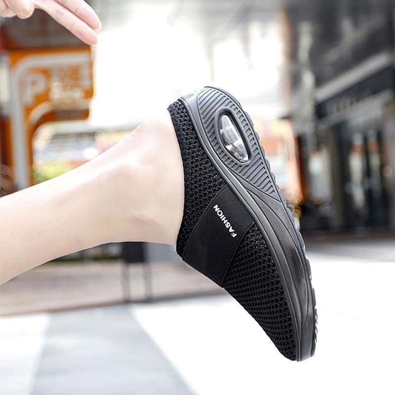 Comfortable Orthopedic Sandals for Women with Mesh Upper Air Cushion Sole Slip On Backless Mule Casual Style