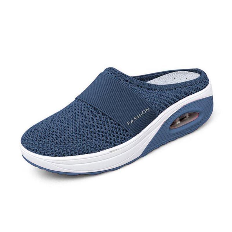 Comfortable Orthopedic Sandals for Women with Mesh Upper Air Cushion Sole Slip On Backless Mule Casual Style