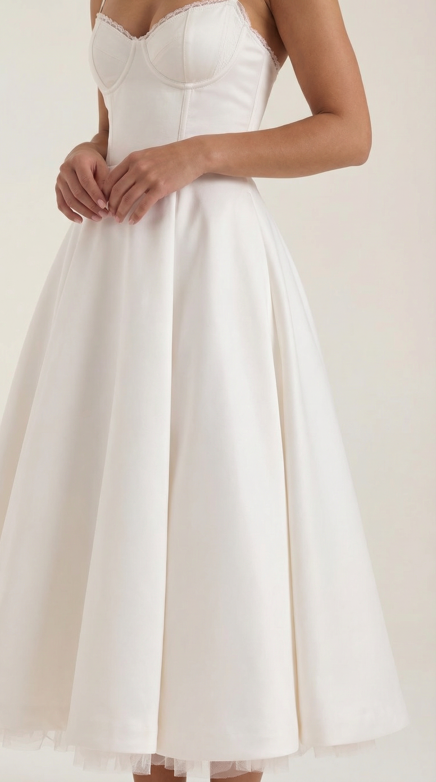 Elegant Tulle Cocktail Dress for Women with Sweetheart Neck Spaghetti Strap Fit and Flare Midi Party Style
