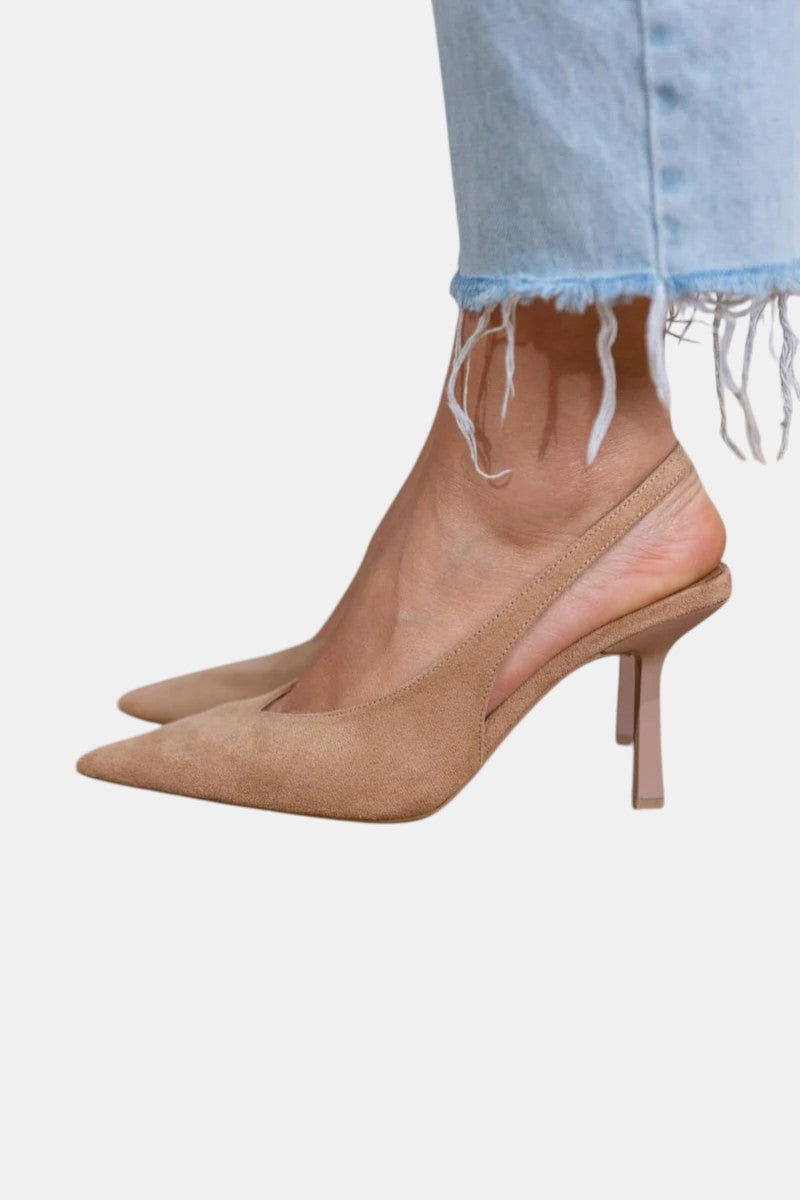 Comfortable Brown Slip On Shoes for Women with Round Toe Cushioned Footbed Casual Style