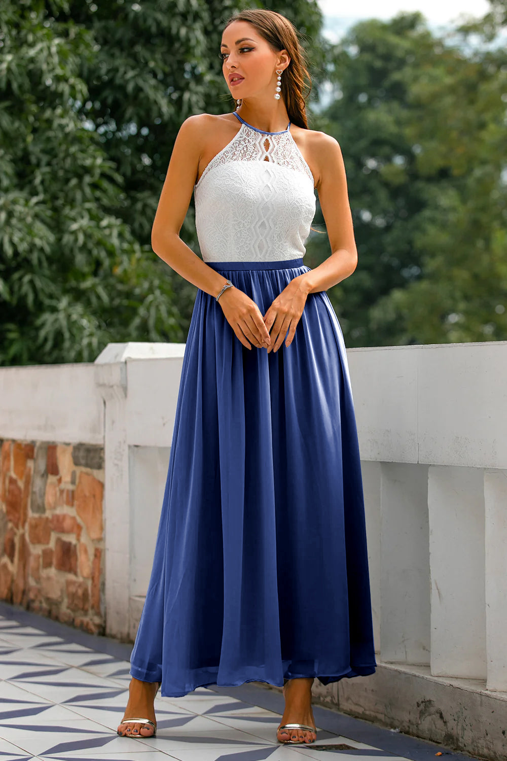 Eloise | Elegant Formal Wedding Guest Dress for Women in Long Maxi Style