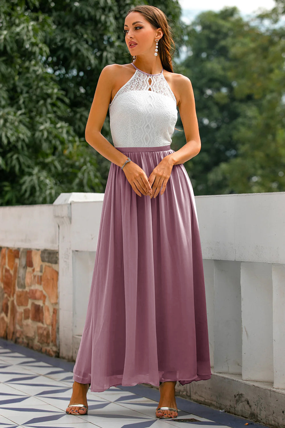 Eloise | Elegant Formal Wedding Guest Dress for Women in Long Maxi Style