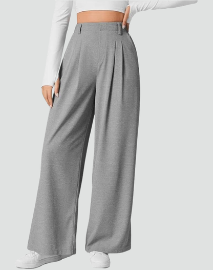 Elegant Wide Leg Pants for Women with High Waisted Pleated Tapered Relaxed Style
