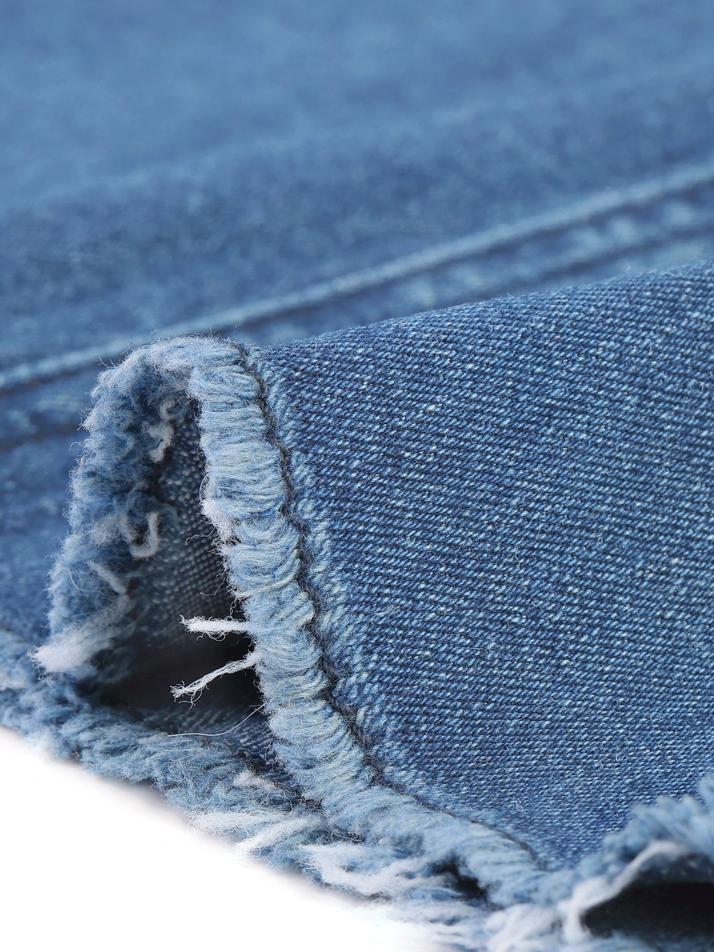 Effortless Denim Skirt for Women with High Waist Midi Straight Raw Hem Casual Jean Style