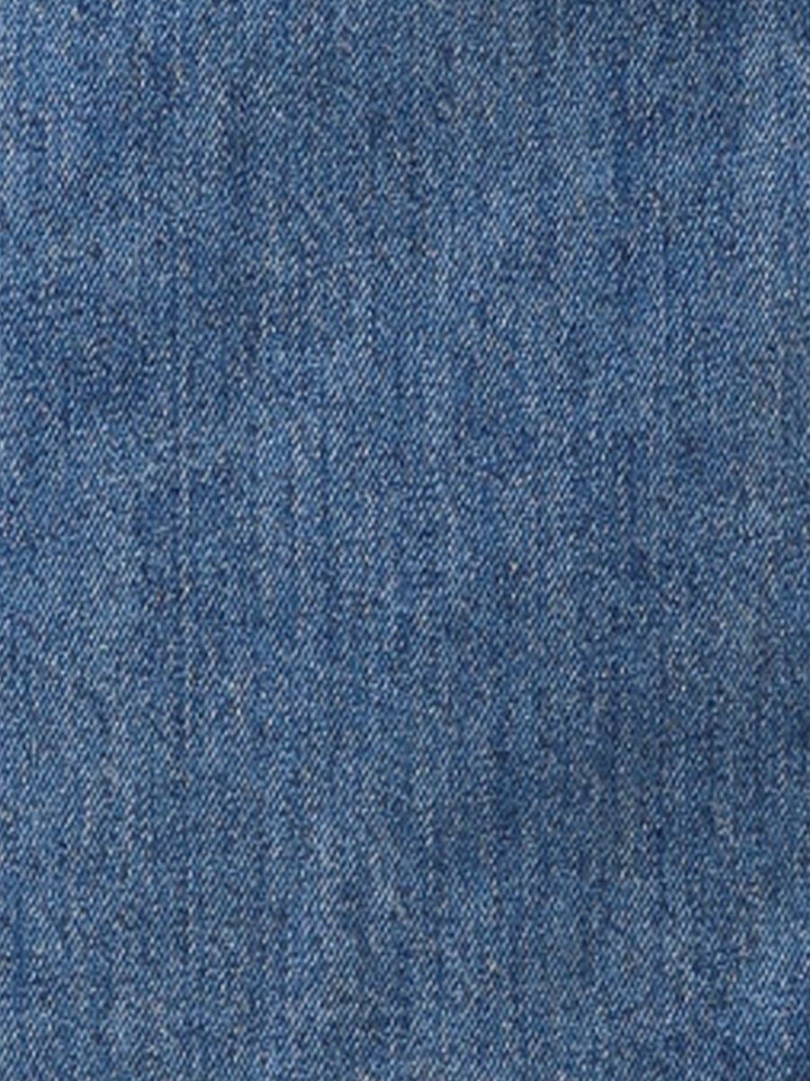 Effortless Denim Skirt for Women with High Waist Midi A Line Button Front Casual Jean Style