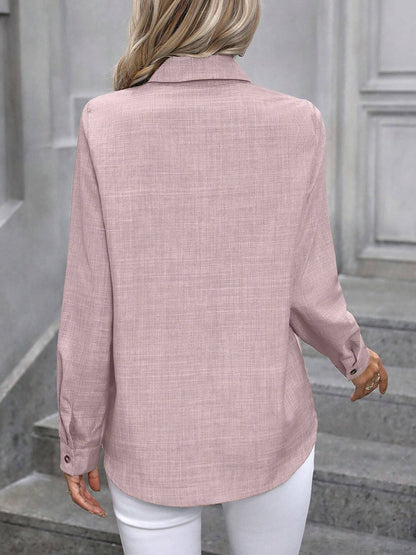 Stylish Long Sleeve Shirts for Women with Collared Button Down Work Style