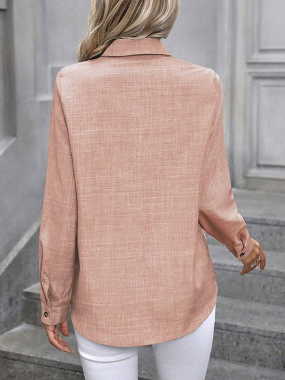 Stylish Long Sleeve Shirts for Women with Collared Button Down Work Style