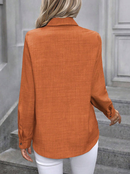 Stylish Long Sleeve Shirts for Women with Collared Button Down Work Style