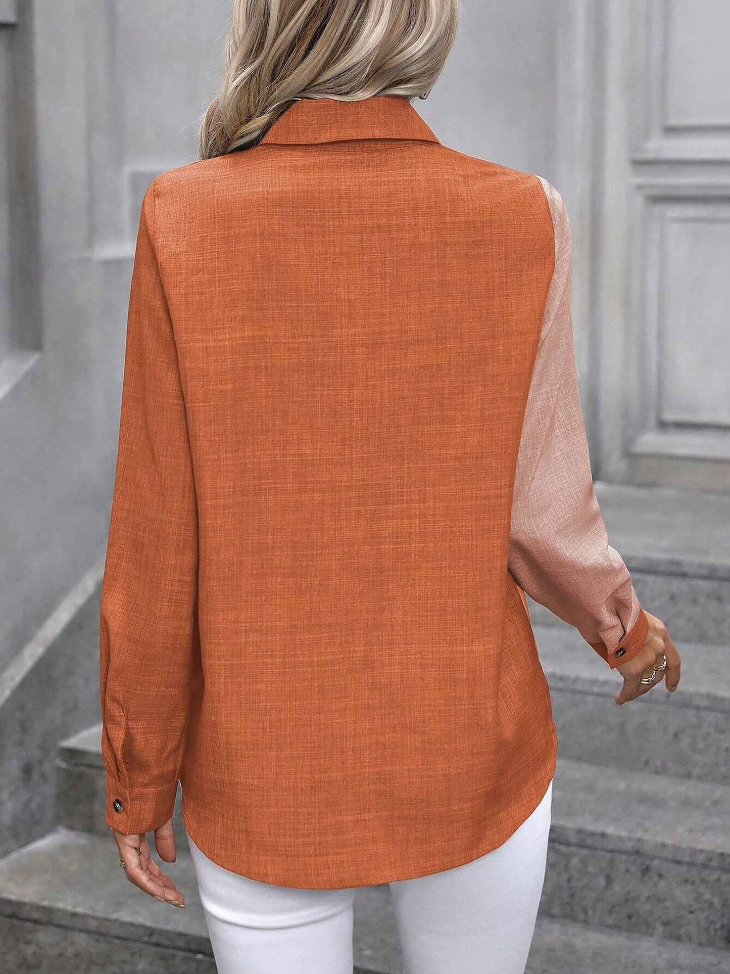 Stylish Long Sleeve Shirts for Women with Collared Button Down Work Style