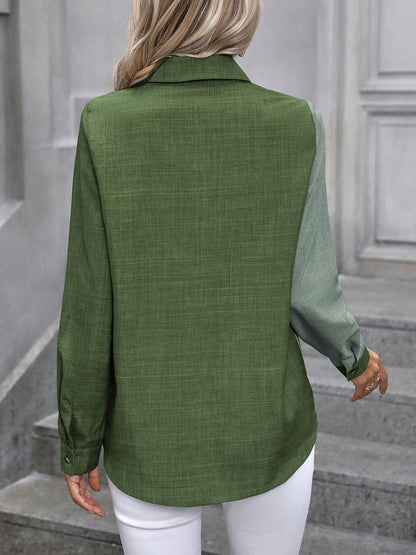 Stylish Long Sleeve Shirts for Women with Collared Button Down Work Style