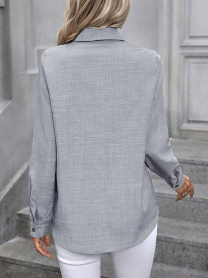 Stylish Long Sleeve Shirts for Women with Collared Button Down Work Style