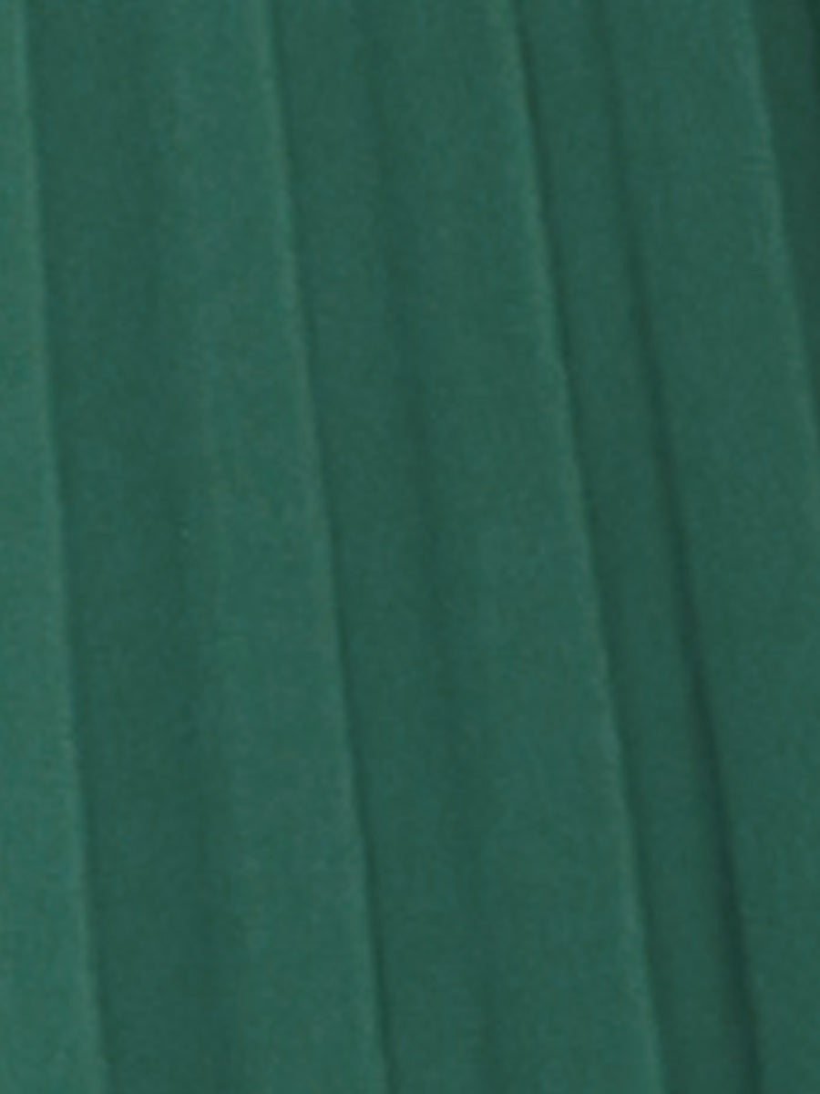 Elegant Pleated Maxi Skirt for Women with High Waist Flowing Style