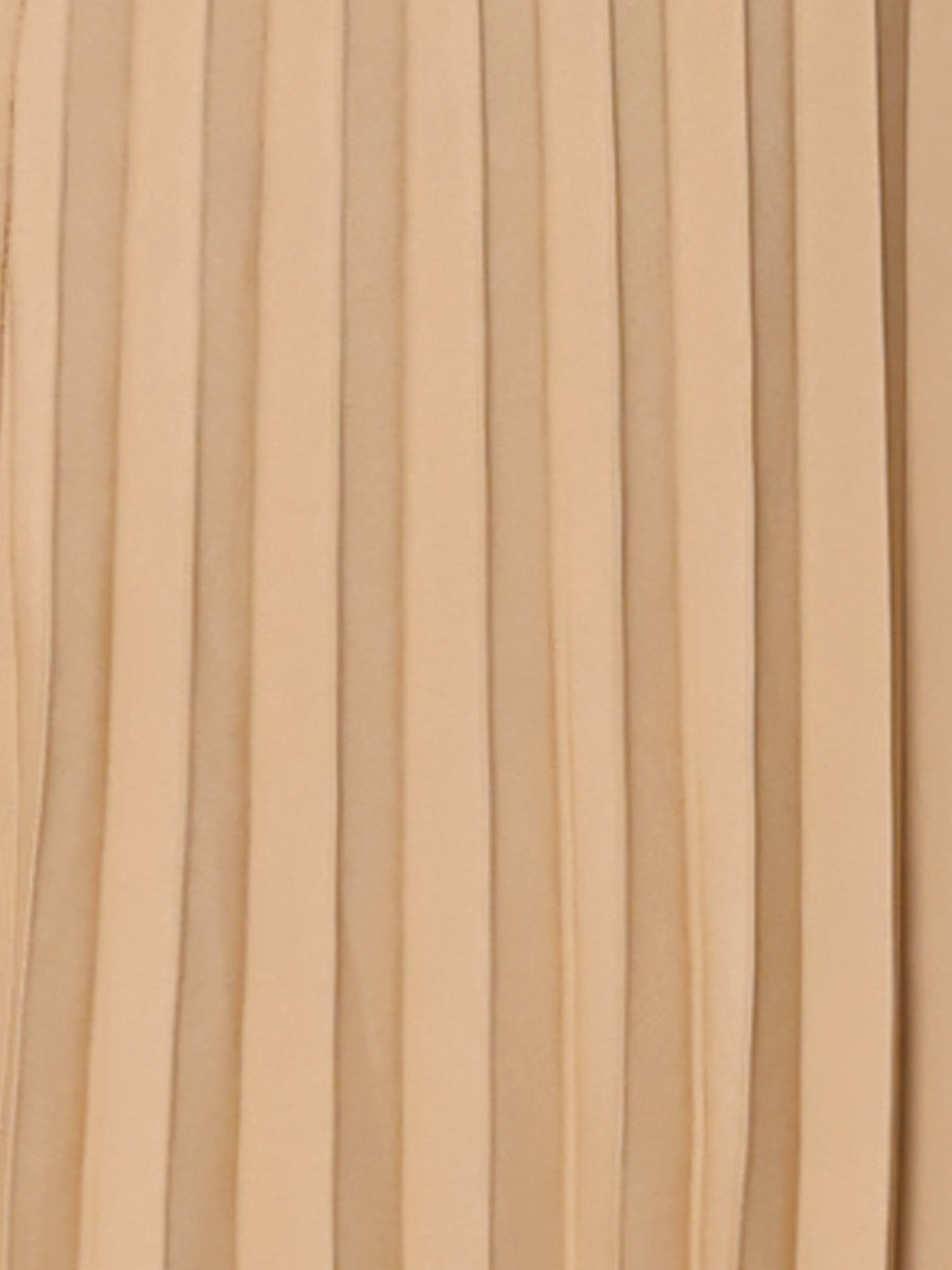 Elegant Pleated Maxi Skirt for Women with High Waist Flowing Style