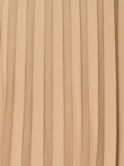 Elegant Pleated Maxi Skirt for Women with High Waist Flowing Style
