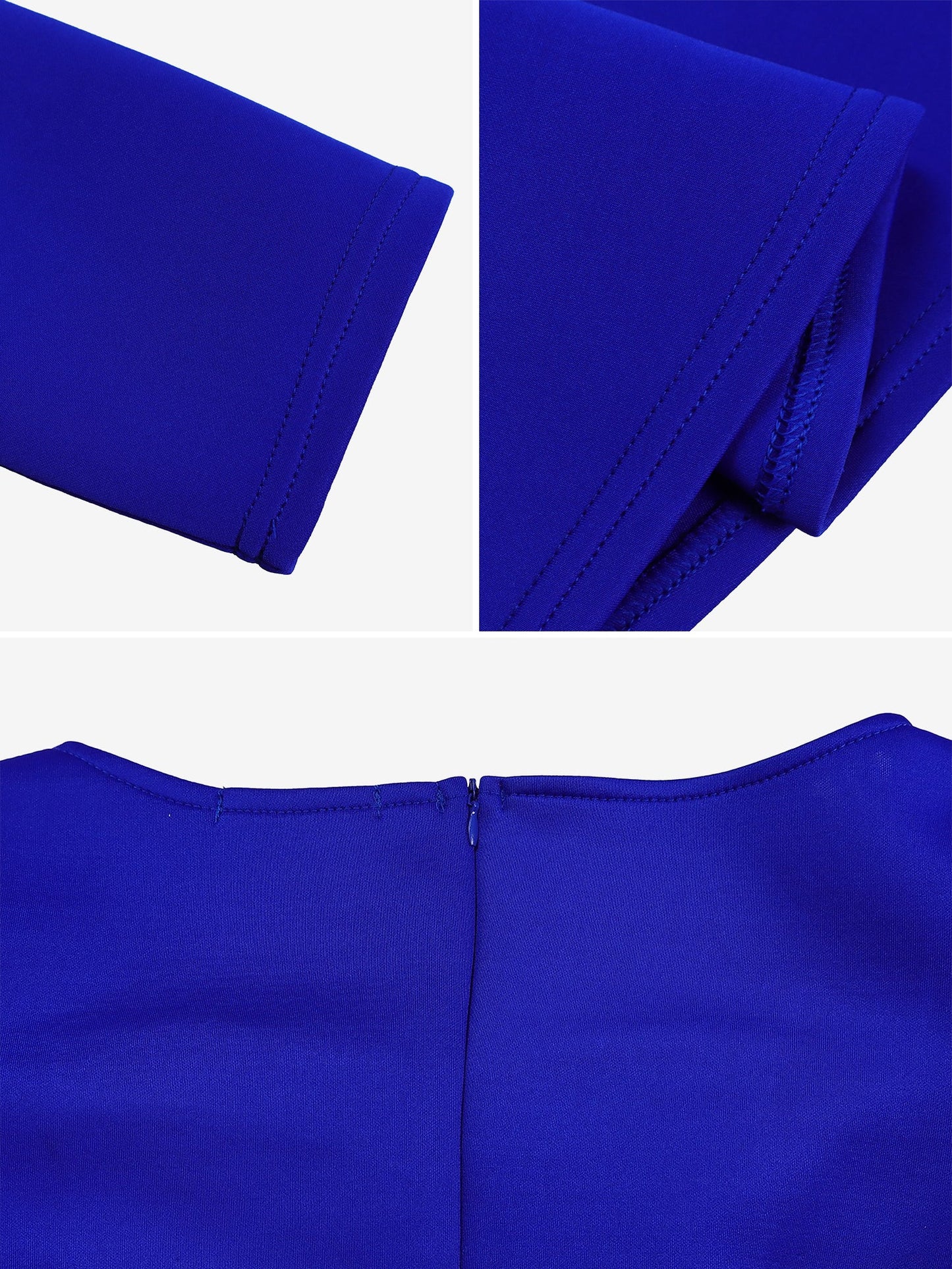 Elegant Mother of the Bride Midi Dress for Women with Square Neck Belted Long Sleeve