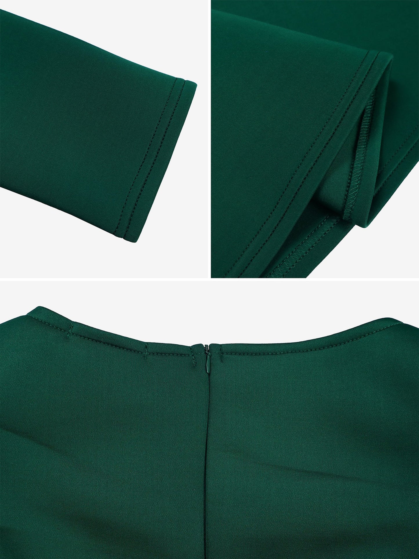 Elegant Mother of the Bride Midi Dress for Women with Square Neck Belted Long Sleeve