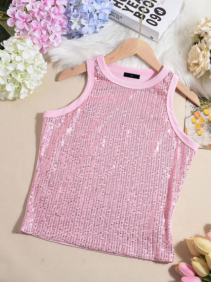 Effortless Leopard Blouses for Women with High Neck Sleeveless Fitted Tank Top Style