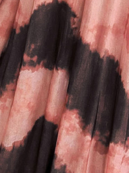 Elegant A Line Wedding Dress for Women with One Shoulder Tie Dye Print Maxi