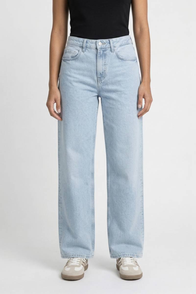 Effortless Wide Leg Jeans for Women with High Waisted Relaxed Straight Leg Casual Style