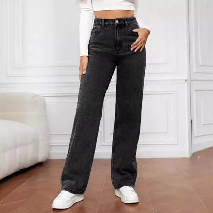 Brooke | Relaxed Mom Jeans for Women in Blue Wide Leg Style