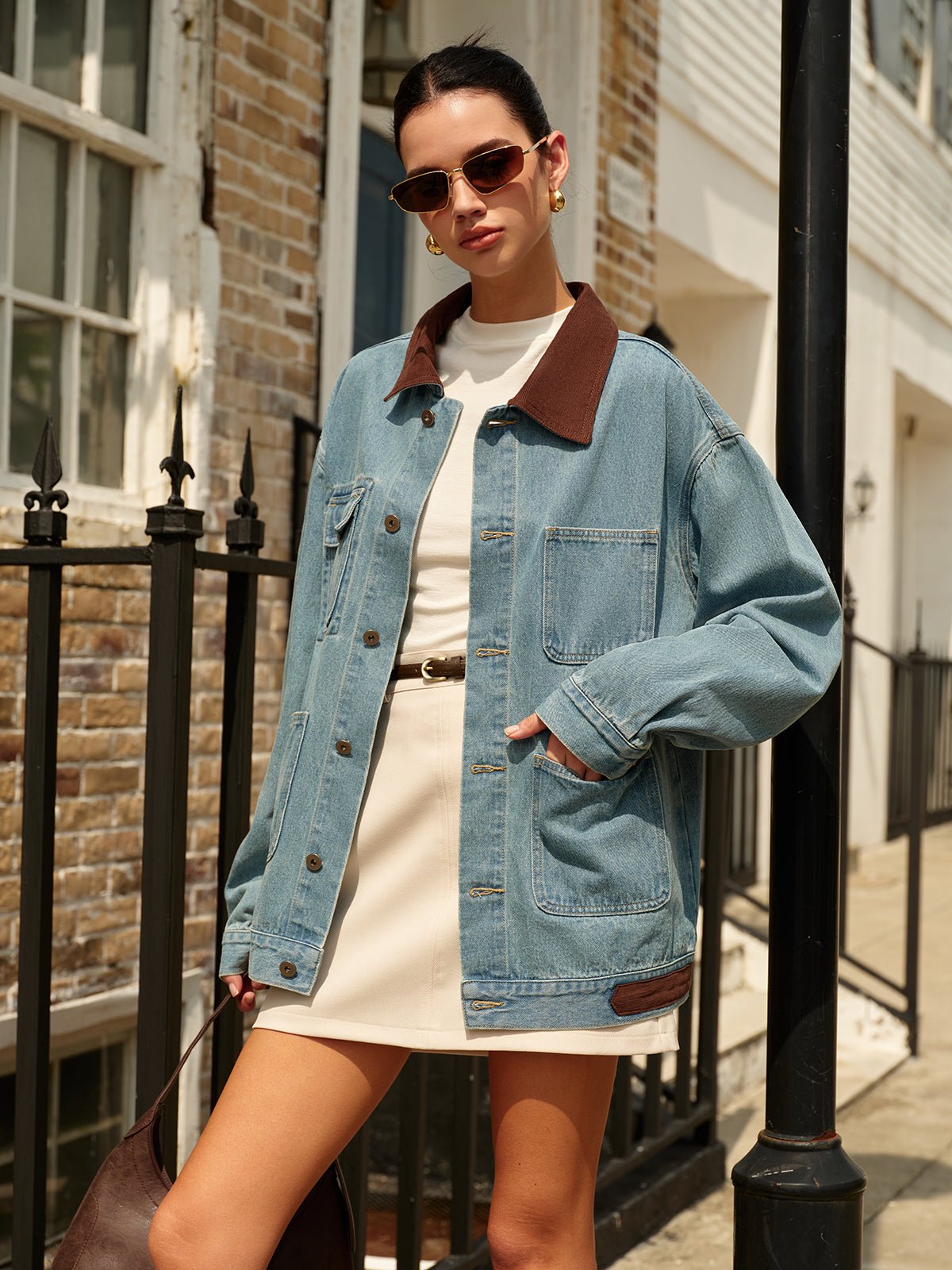 Elegant Belted Mini Skirt for Women with High Waist A Line Tailored Casual Style