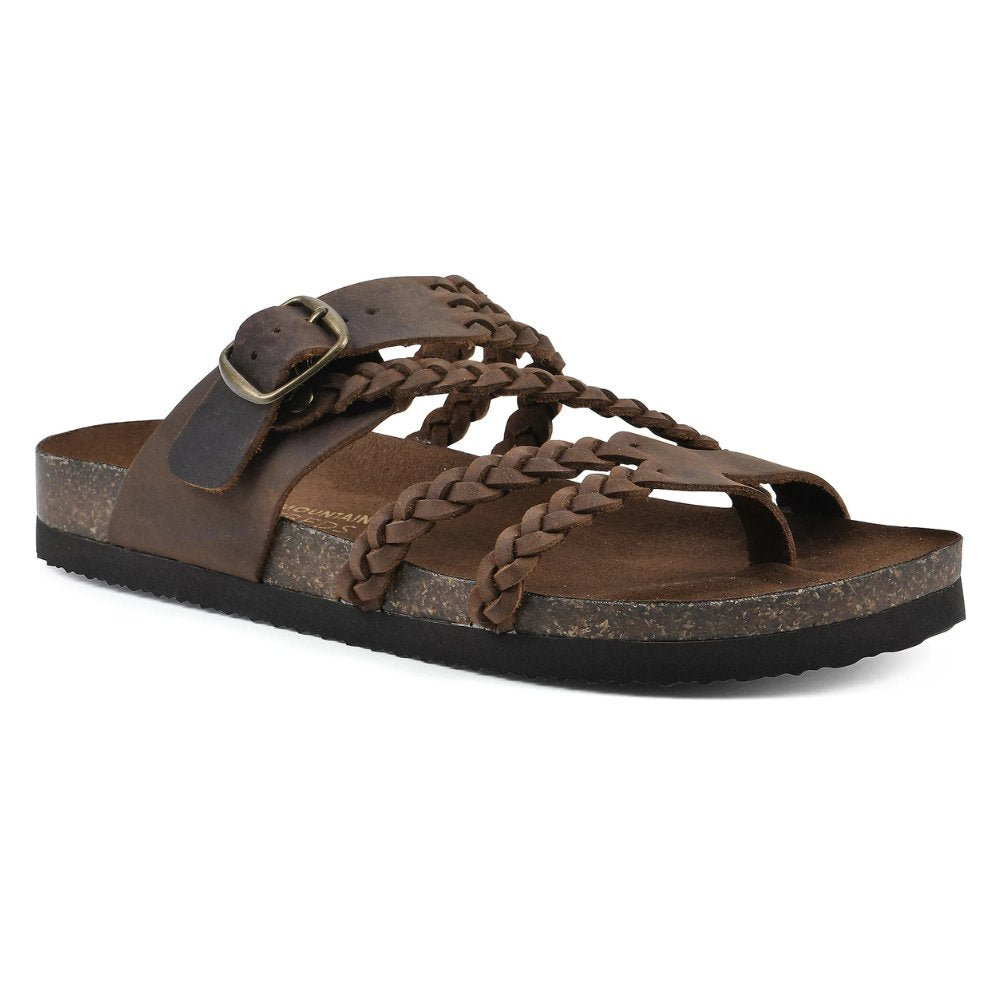Comfortable Sandals for Women with Braided Strap Buckle Cork Footbed Style