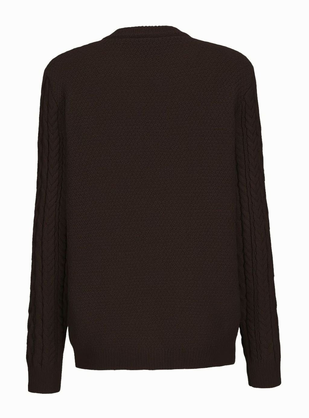 Cozy Chunky Cable Knit Cardigan for Women with Round Neck Long Sleeve Button Front Relaxed Style