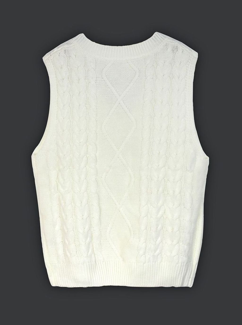 Cozy Cable Knit Sweater Vest for Women with V Neck Sleeveless Relaxed Oversized Style