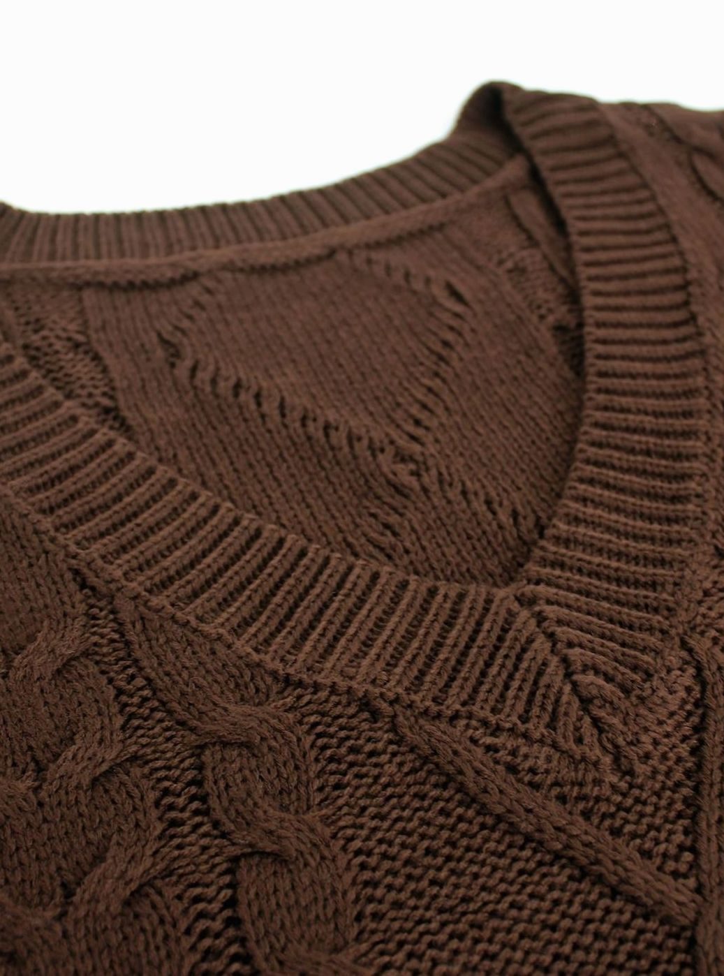 Cozy Cable Knit Sweater Vest for Women with V Neck Sleeveless Relaxed Oversized Style
