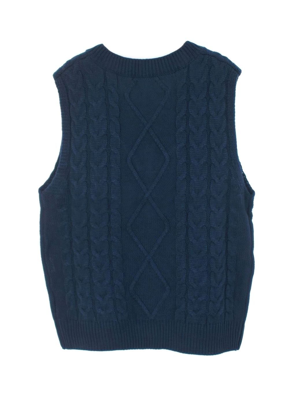 Cozy Cable Knit Sweater Vest for Women with V Neck Sleeveless Relaxed Oversized Style