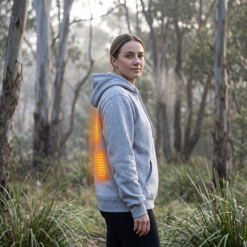 Comfortable Gray Zip Up Hoodie for Women with Hooded Long Sleeve Heated Kangaroo Pocket Relaxed Style