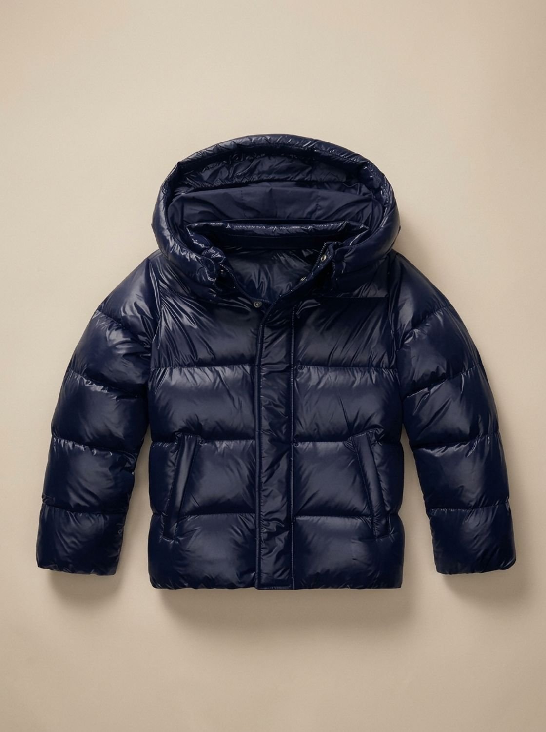 Cozy Lightweight Puffer Jacket for Women with Hooded Collar Long Sleeve Quilted Zip Winter Style