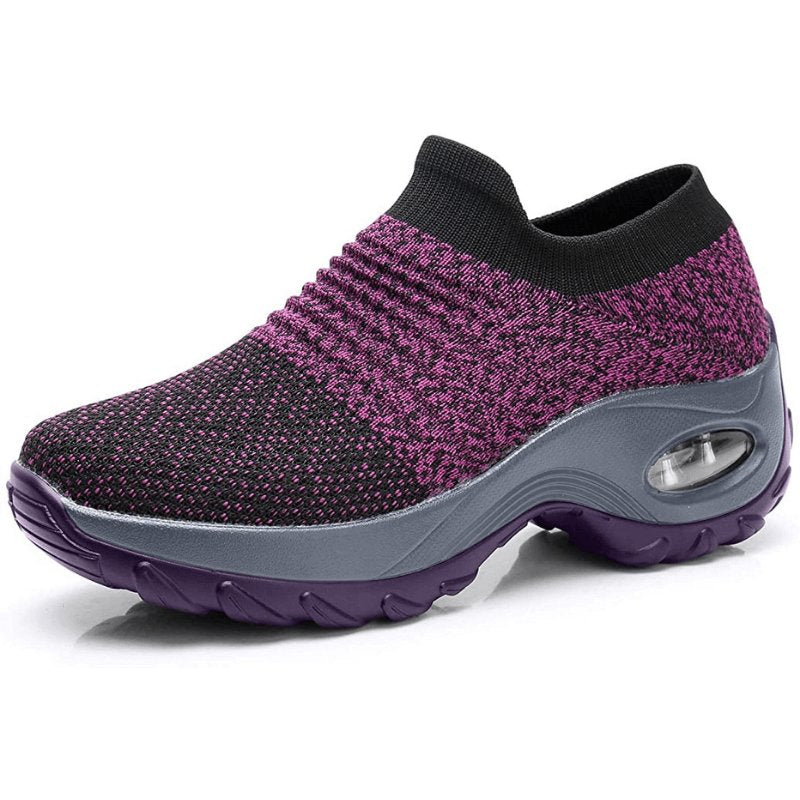 Comfortable Sneakers for Women with Slip On Platform Walking Style