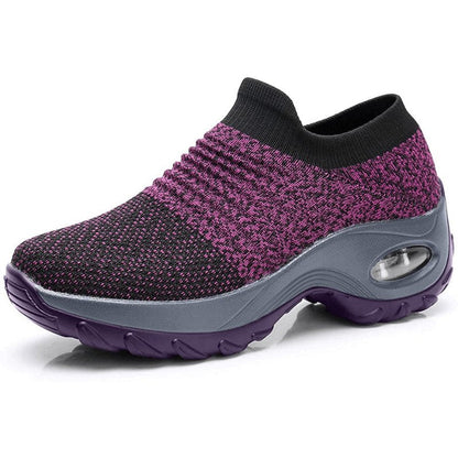 Comfortable Sneakers for Women with Slip On Platform Walking Style
