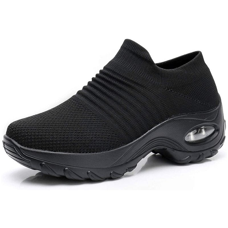 Comfortable Sneakers for Women with Slip On Platform Walking Style