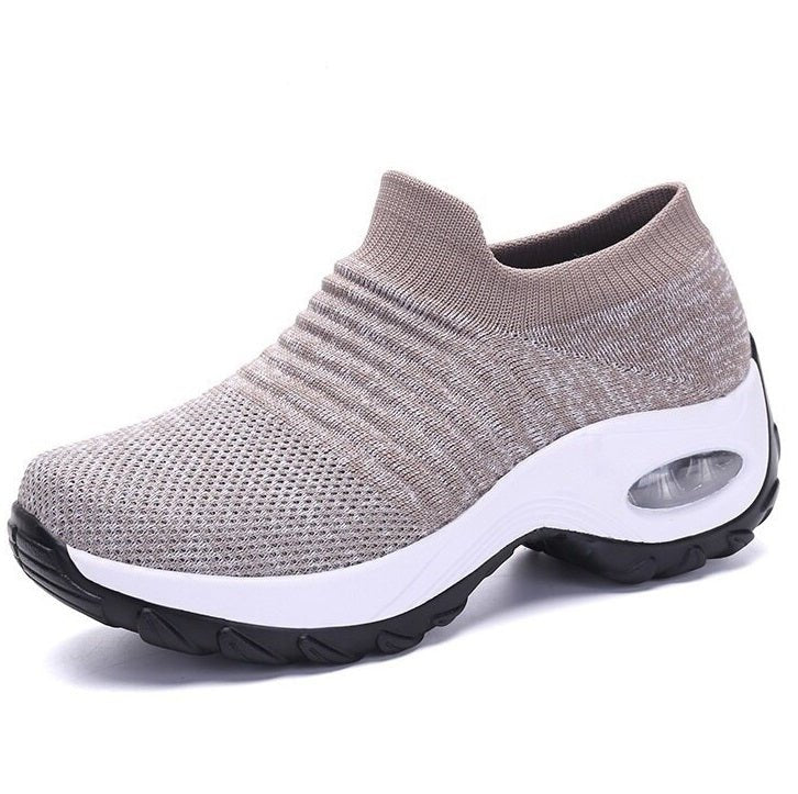 Comfortable Sneakers for Women with Slip On Platform Walking Style