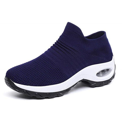 Comfortable Sneakers for Women with Slip On Platform Walking Style
