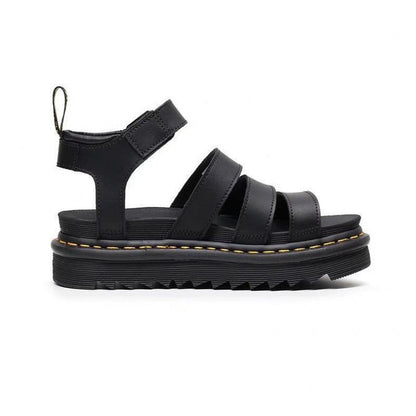 Comfortable Platform Sandals for Women with Chunky Sole Strappy Buckle Style