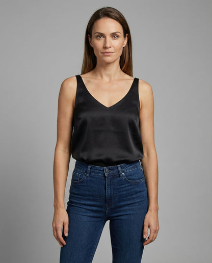 Effortless Blouses for Women with V Neck Sleeveless Relaxed Flowing Tank Style